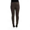 Jeans slim fit in denim di cotone marrone a vita bassa - IT40-S