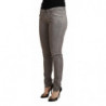Jeans in denim push up skinny a vita bassa in cotone grigio - W32