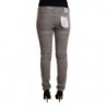 Jeans in denim push up skinny a vita bassa in cotone grigio - W32