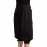 Pantaloni stile harem cropped in viscosa nera - IT44-L
