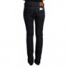 Jeans skinny denim skinny vita bassa elasticizzati cotone nero - W26