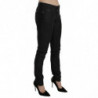Jeans denim casual skinny a vita bassa neri - W30