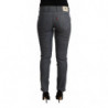 Jeans skinny in denim a vita bassa in cotone grigio - W30