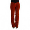 Jeans casual dritti a vita bassa in cotone rosso - W31