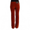 Jeans casual dritti a vita bassa in cotone rosso - W31
