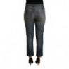 Jeans denim da donna Capri corti in cotone lavato blu - W27
