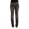 Jeans in denim dritto a vita bassa lavato grigio - W28
