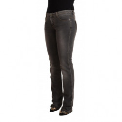 Jeans in denim dritto a vita bassa lavato grigio - W28