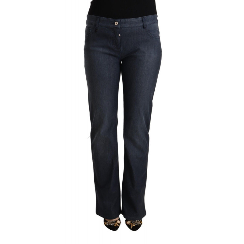 Jeans denim dritti in cotone blu scuro - IT48-XXL