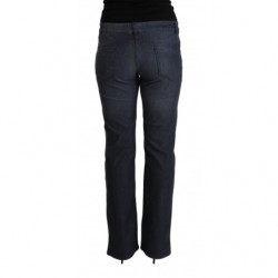 Jeans denim dritti in cotone blu scuro - IT48-XXL