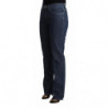 Jeans in denim svasato a vita media in cotone blu - W31