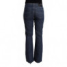 Jeans in denim svasato a vita media in cotone blu - W31