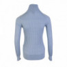 Maglione Dolcevita In Seta Azzurro - S