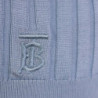 Maglione Dolcevita In Seta Azzurro - S