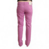 Jeans affusolati in denim a vita bassa in cotone rosa - W33