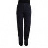 Pantaloni neri in cotone affusolati a vita alta - IT50-3XL