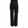 Pantaloni neri in cotone affusolati a vita alta - IT50-3XL