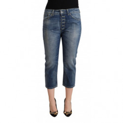 Jeans Capri in denim blu...
