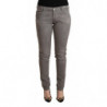 Jeans in denim push up skinny a vita bassa in cotone grigio - W26