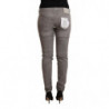 Jeans in denim push up skinny a vita bassa in cotone grigio - W26
