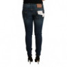 Jeans in denim slim fit a vita bassa lavati blu - W30