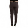 Pantaloni slim fit a vita bassa in cotone marrone - W29