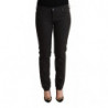 Jeans skinny in cotone denim nero a vita bassa - W28