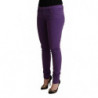 Jeans casual skinny a vita bassa in cotone viola - W31