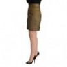 Gonna casual sopra il ginocchio a trapezio in oro nero - IT42-M