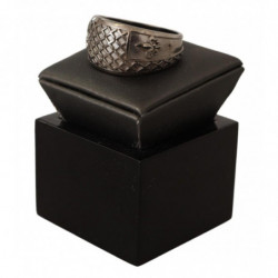Anello da uomo in argento sterling 925 rodiato - EU66 - US12