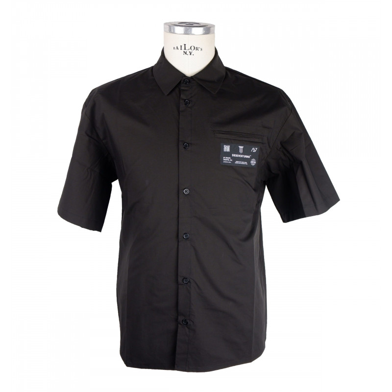 Camicia in cotone nero - S