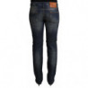 Jeans skinny in denim a vita bassa in cotone lavato blu - W30