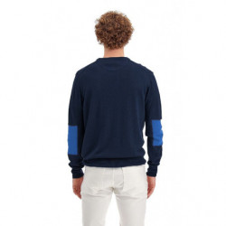 Maglione in cotone blu - L