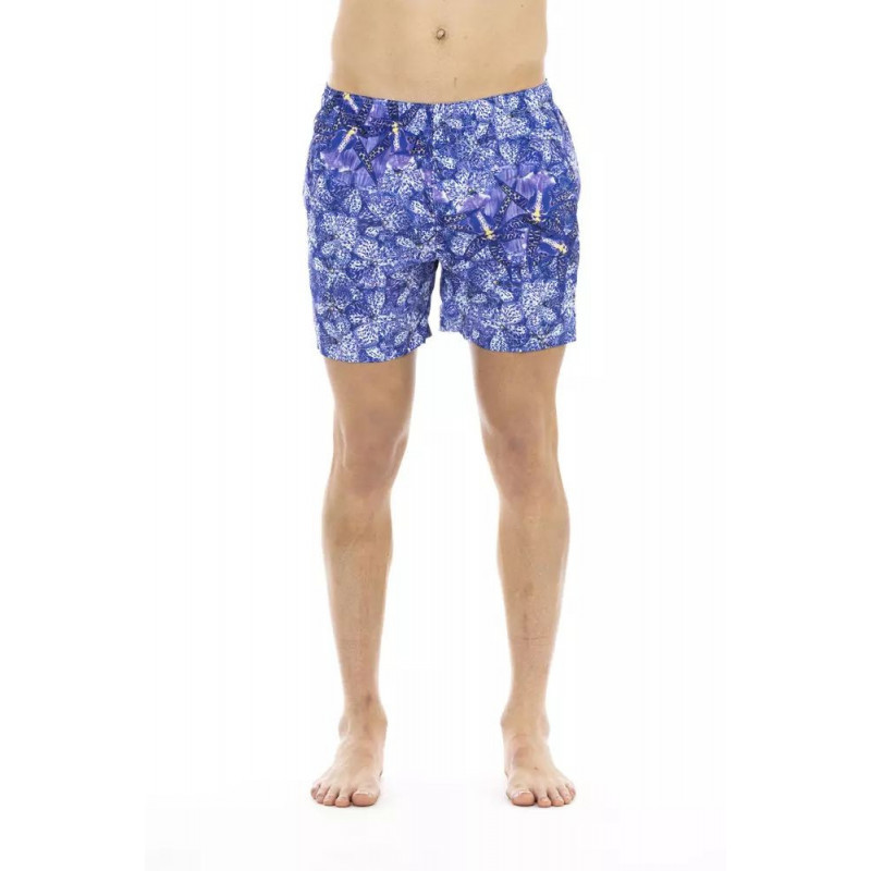 Costume da bagno in poliestere azzurro - L