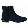 Scarpe stivali borchiati decorati pelle scamosciata blu - EU38.5/US8
