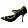Scarpe dÃ©colletÃ© Mary Jane in velluto decorato nero - EU35/US4.5