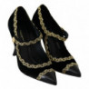 Scarpe dÃ©colletÃ© Mary Jane in velluto decorato nero - EU35/US4.5