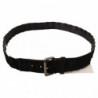 Cintura in vita con fibbia tono argento WX nera - 100 CM / 40 INCHES