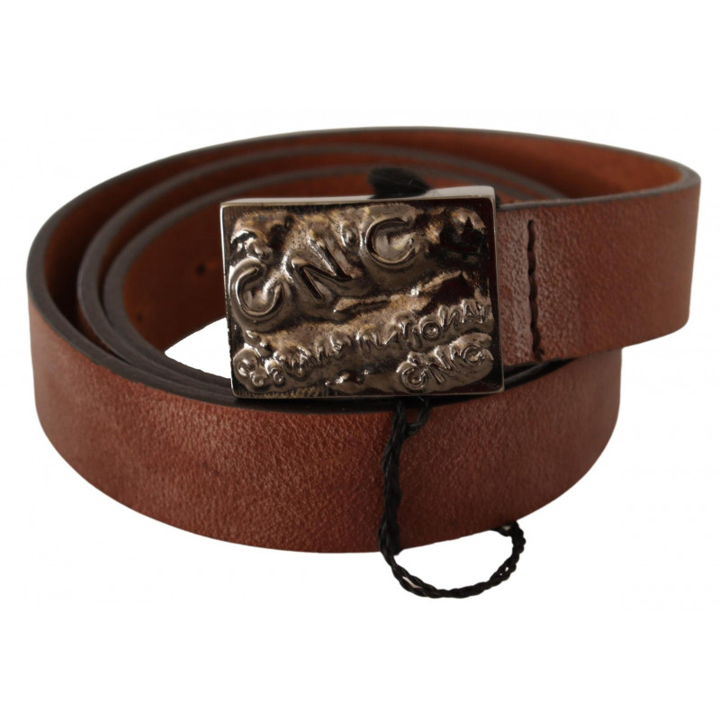 Cintura in vita con fibbia in metallo marrone - 100 CM / 40 INCHES