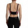 Top patchwork corsetto camicetta corta multicolore - IT40-S