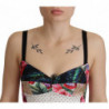 Top patchwork corsetto camicetta corta multicolore - IT40-S