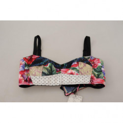 Top patchwork corsetto camicetta corta multicolore - IT40-S