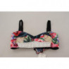 Top patchwork corsetto camicetta corta multicolore - IT40-S