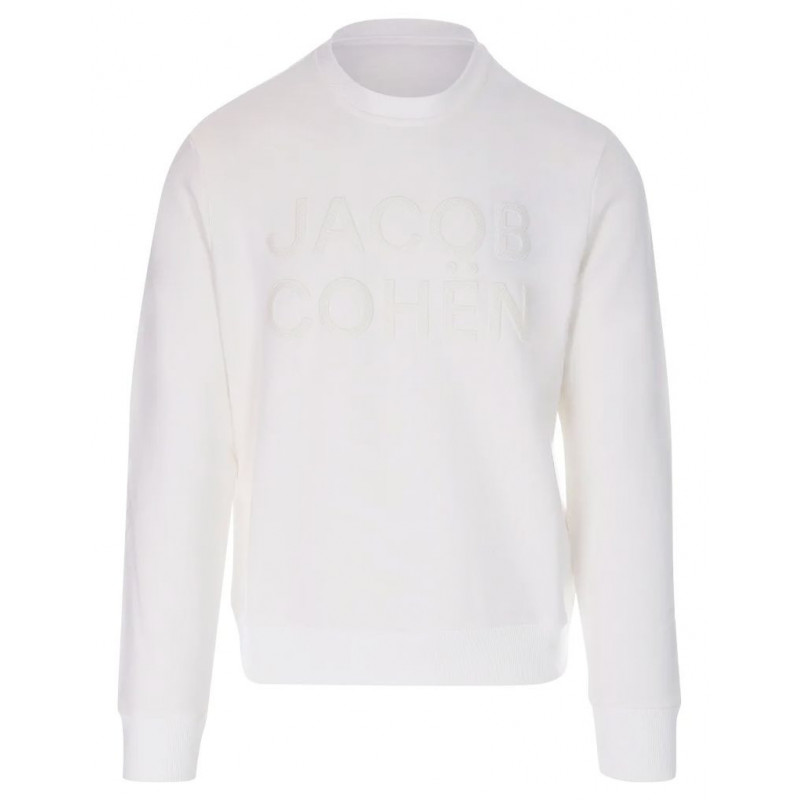 Maglione in cotone bianco - XL