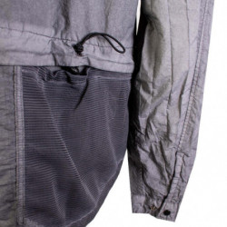 Camicia over nera CP Company in tessuto tecnico - L