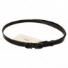 Cintura con fibbia con logo lettera in pelle nera - 85 CM / 34 INCHES