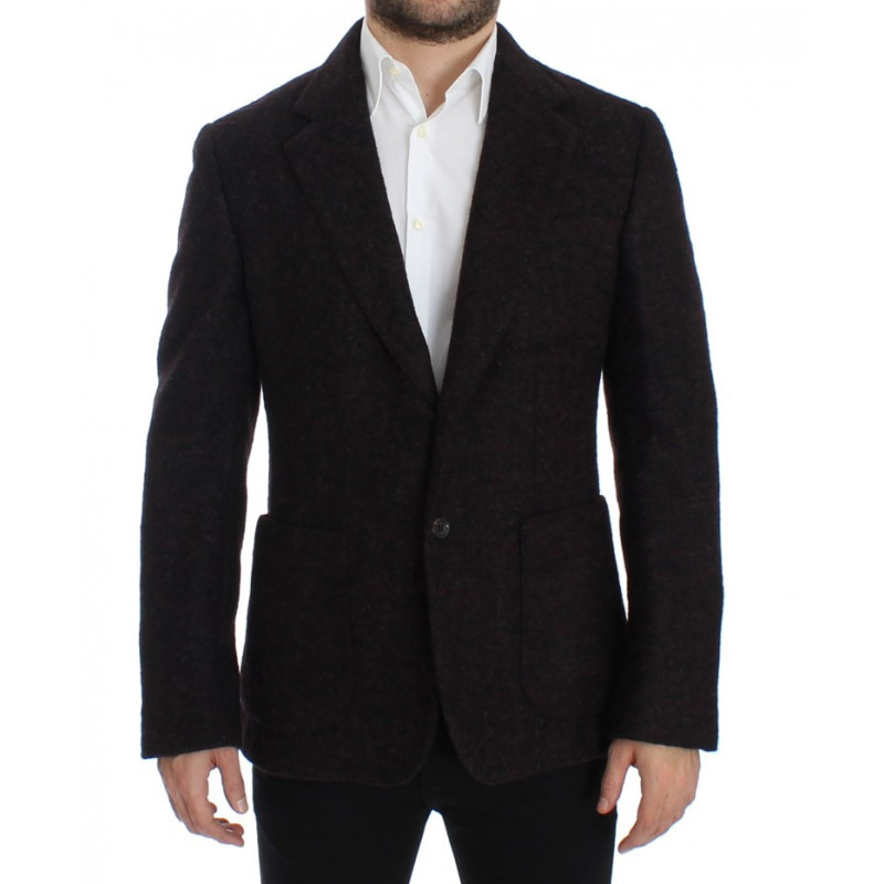 Giacca due bottoni in alpaga bordeaux - IT48 - M