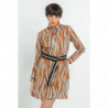 Abito in cotone marrone - XS
