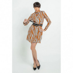 Abito in cotone marrone - XS