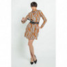 Abito in cotone marrone - XS